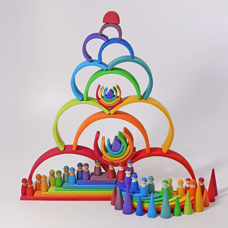 wooden rainbow baby toy