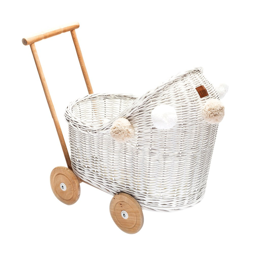 cane dolls pram