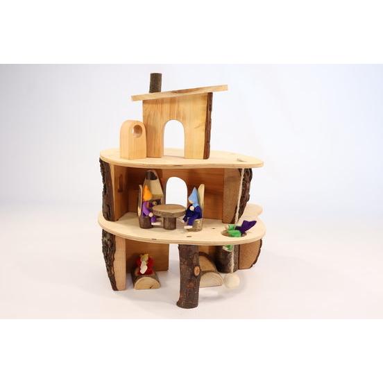 small wooden doll house