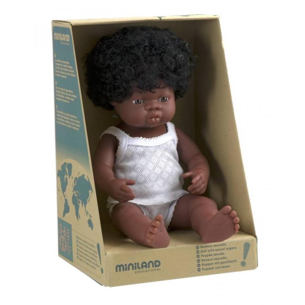 black baby doll with afro