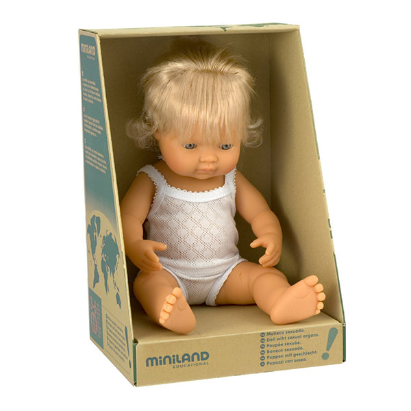 Miniland | Baby Doll 38cm | Caucasian 