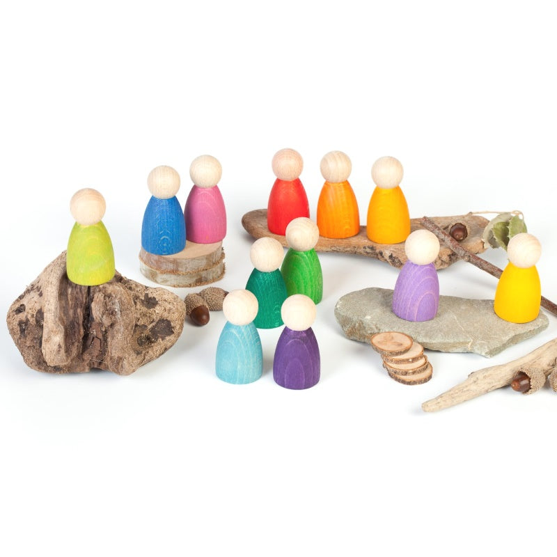 rainbow peg people