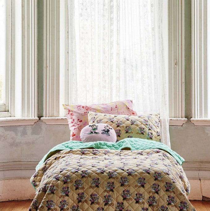 Kip And Co X Disney Quilted Bedspread Single Girls Rule