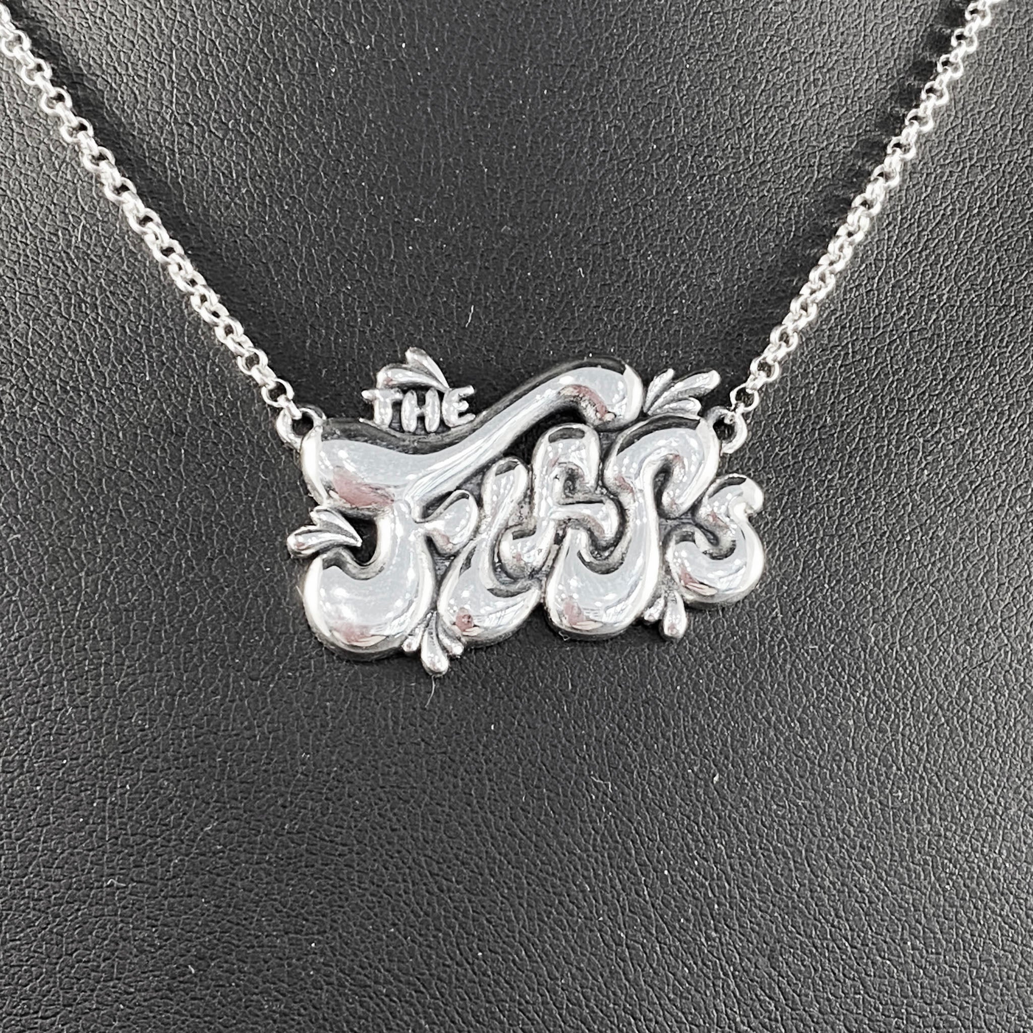 silver cz tennis necklace