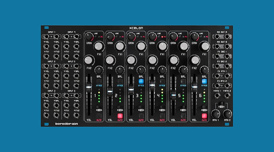 Boredbrain Xcelon True Stereo Voltage-Controlled Mixer