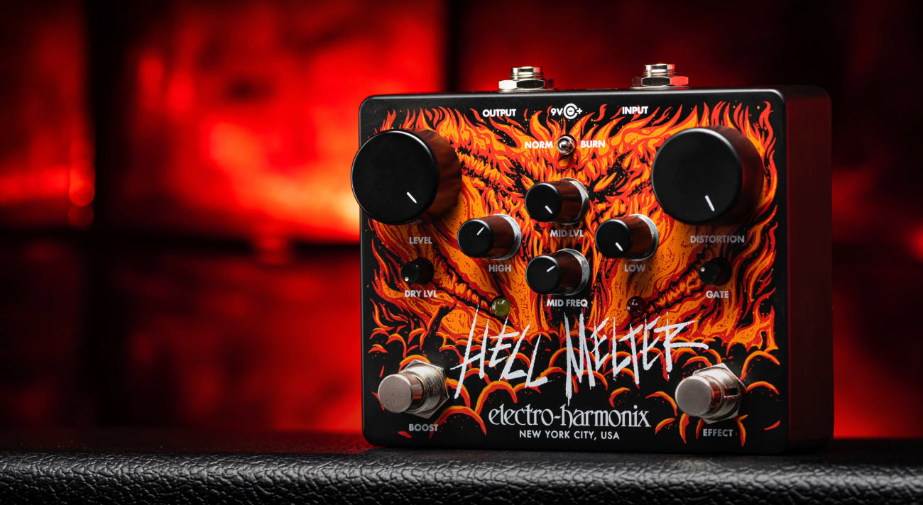 Electro-Harmonix Hell Melter red guitar pedal