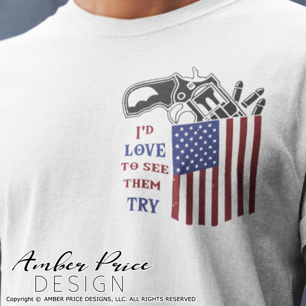 Download Second Amendment American Flag Svg Gun Svg Amber Price Design Amberpricedesign