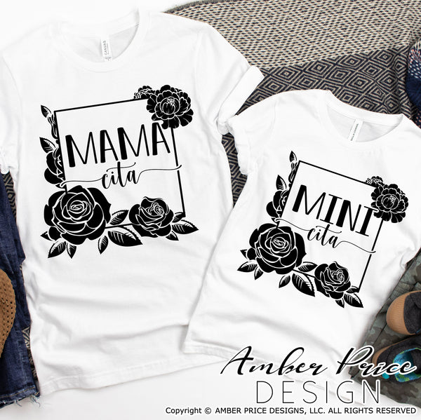 Download Floral Mamacita Minicita Svgs Matching Mom And Daughter Svg Png Dxf Amberpricedesign