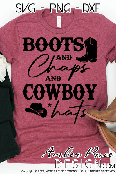 Boots and Chaps and Cowboy Hats SVG, PNG, DXF, rodeo SVG, Country west ...