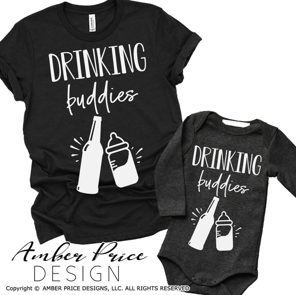 Download Drinking Buddies Svg Png Dxf Matching Father Son Svgs Beer Bottle Baby Amberpricedesign