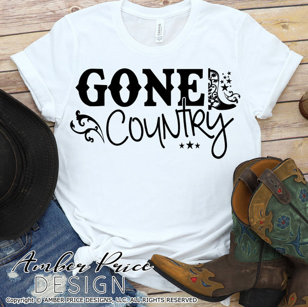 Gone Country SVG, Rodeo SVG, Country girl SVG, PNG, DXF – AmberPriceDesign