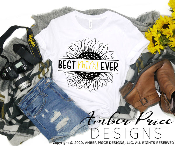 Download Mimi Sunflower Svg Gift For Best Mimi Ever Shirt Design Mother S Day N Amberpricedesign
