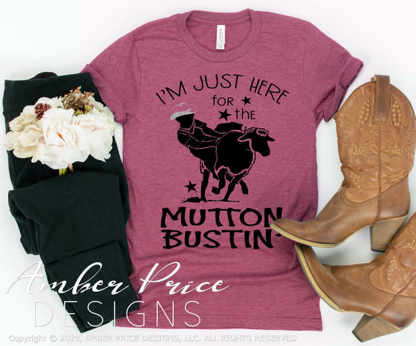 Download Mutton Bustin Svg Png Dxf Diy Rodeo Mom Shirt Design Amberpricedesign