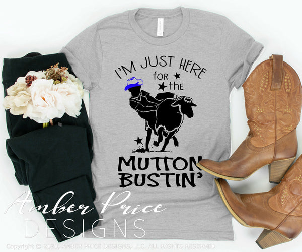 Download Mutton Bustin Svg Png Dxf Diy Rodeo Mom Shirt Design Amberpricedesign