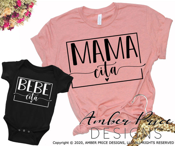 Download Mama Cita Bebe Cita Svg Matching Mom And Baby Svg Png Dxf Amberpricedesign