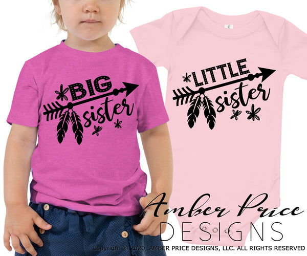 Download Big Sister Little Sister Svgs Cute Sister Outfit Svgs Diy Shirts For S Amberpricedesign