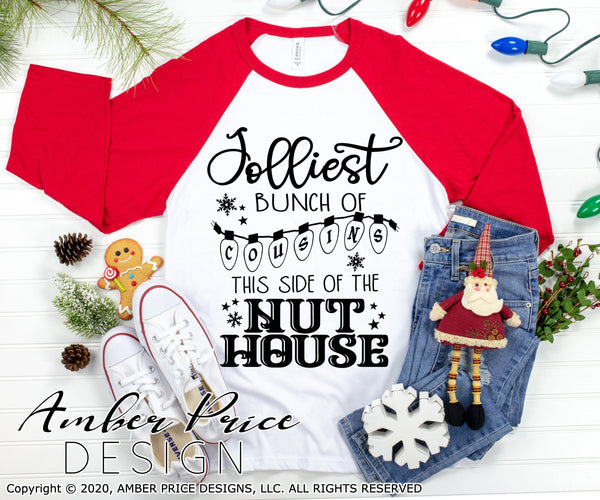 Download Cousins Christmas Shirt Svg Funny Family Christmas Design Jolliest Bun Amberpricedesign