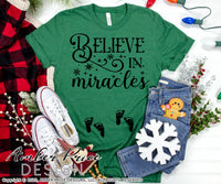 Download Believe In Miracles Svg Christmas Pregnancy Ivg Infertility Rainbow Ba Amberpricedesign