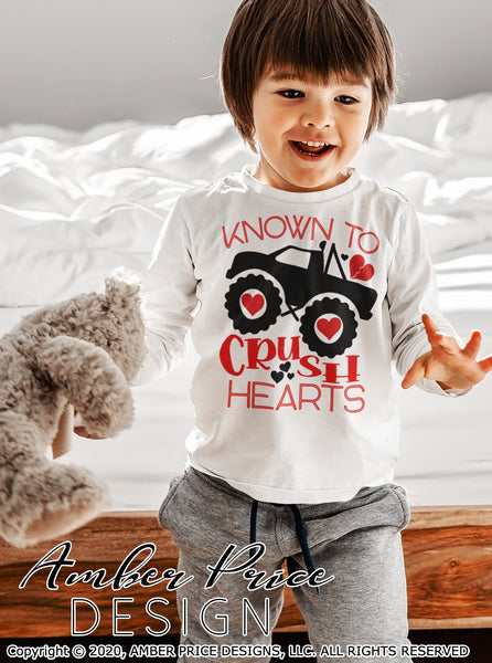 Download Boys Valentines Svg Known To Crush Hearts Svg Toddler Boy S New Baby V Amberpricedesign