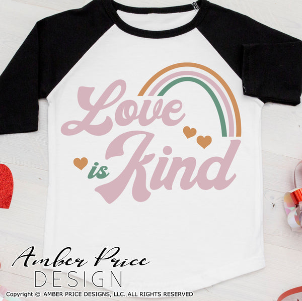 Download Love Is Kind Svg Png Dxf Boho Rainbow Svg Valentine S Day Svg Amberpricedesign