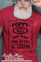 Download Poppy The Man The Myth The Legend Svg Png Dxf Amberpricedesign