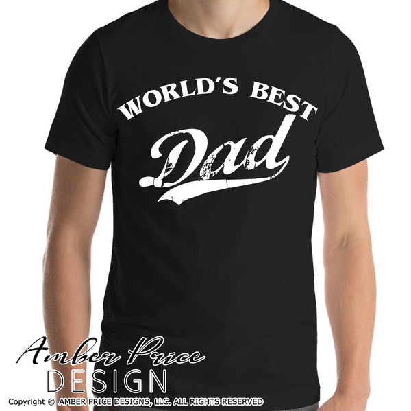 Download World S Best Dad Svg Baseball Style Lettering Svg Father S Day Svg Png Amberpricedesign