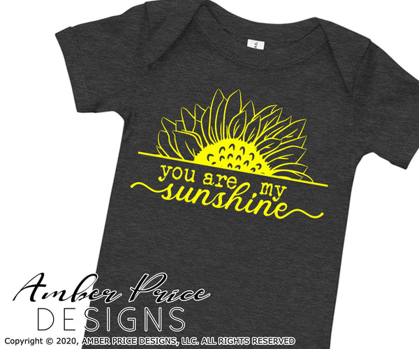 You are my sunshine SVG Sunflower clipart SVG PNG DXF – AmberPriceDesign