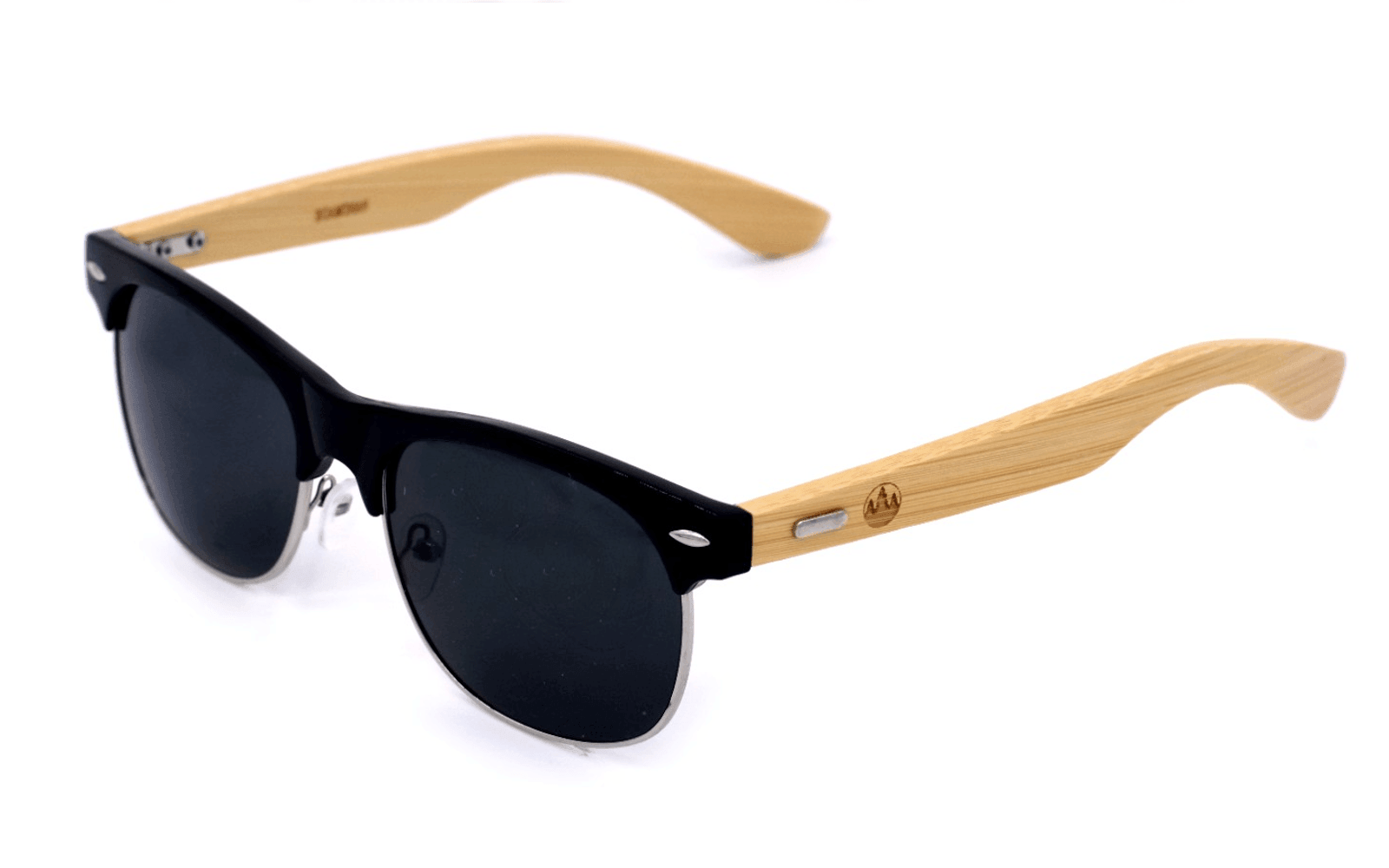 TruWood Sport Light Bamboo Wood Rectangle Sunglasses Sunset Lens