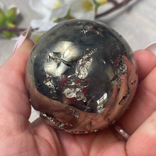 Load image into Gallery viewer, Pyrite Sphere 50mm
