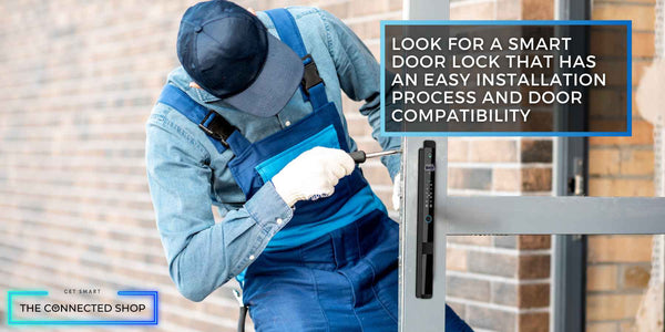 smart door lock installation