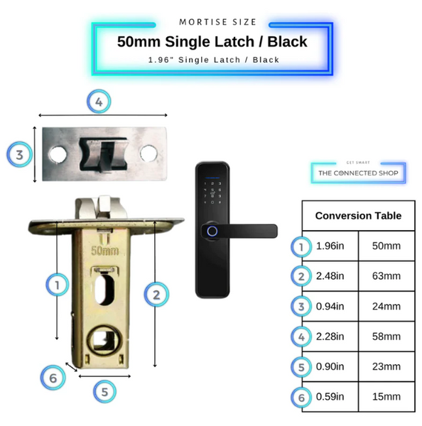 single latch smart door lock