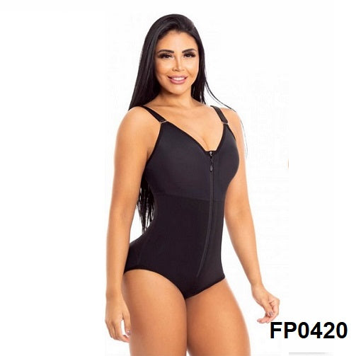 Long Leg Shaper With Front Badge And Perineal Closure - FP0518_3