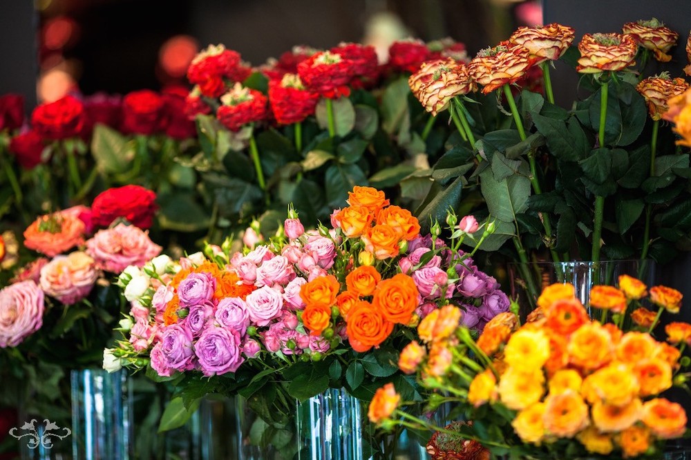 Roses at Neill Strain Floral Couture, The Flower Lounge. Photo by John Nassari.