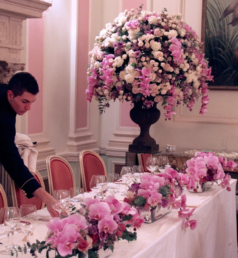 Neill Strain wedding flowers at the Ritz Hotel, London