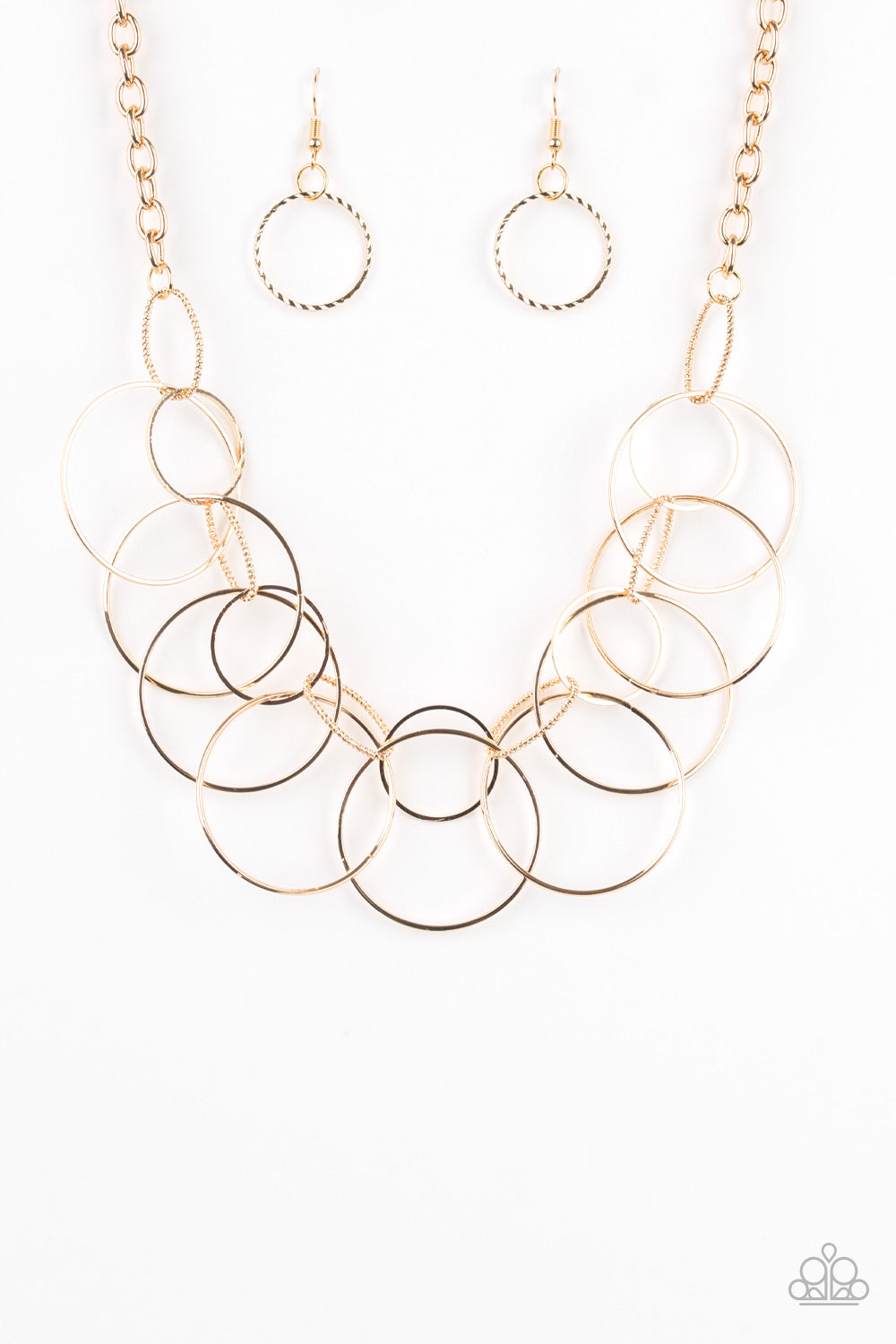 paparazzi short gold necklace