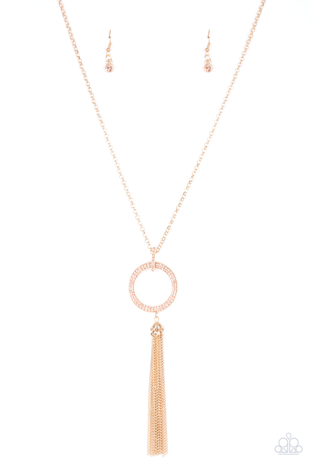 gold long necklace paparazzi