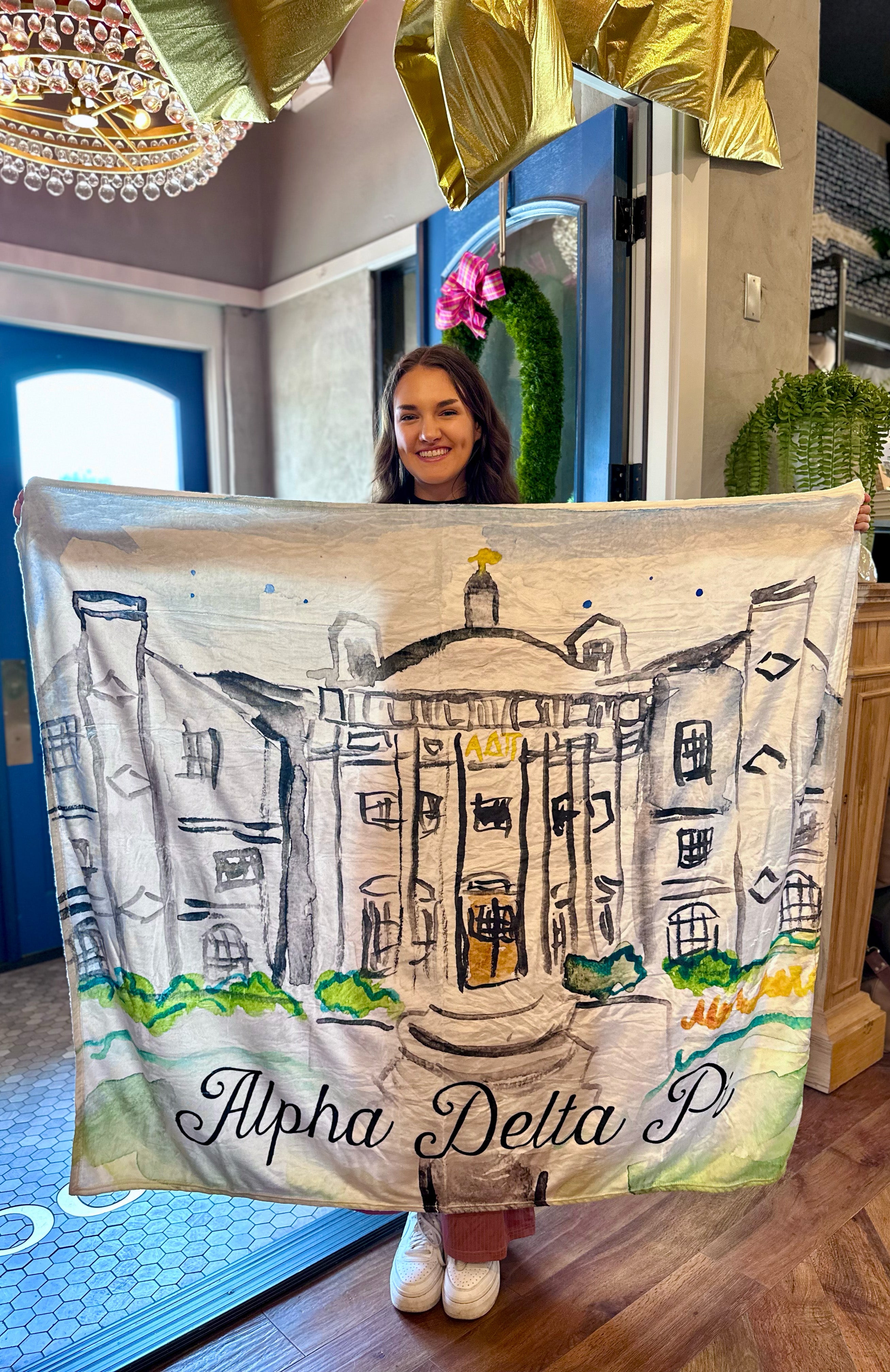 Alpha Delta Pi House Blanket Oklahoma State