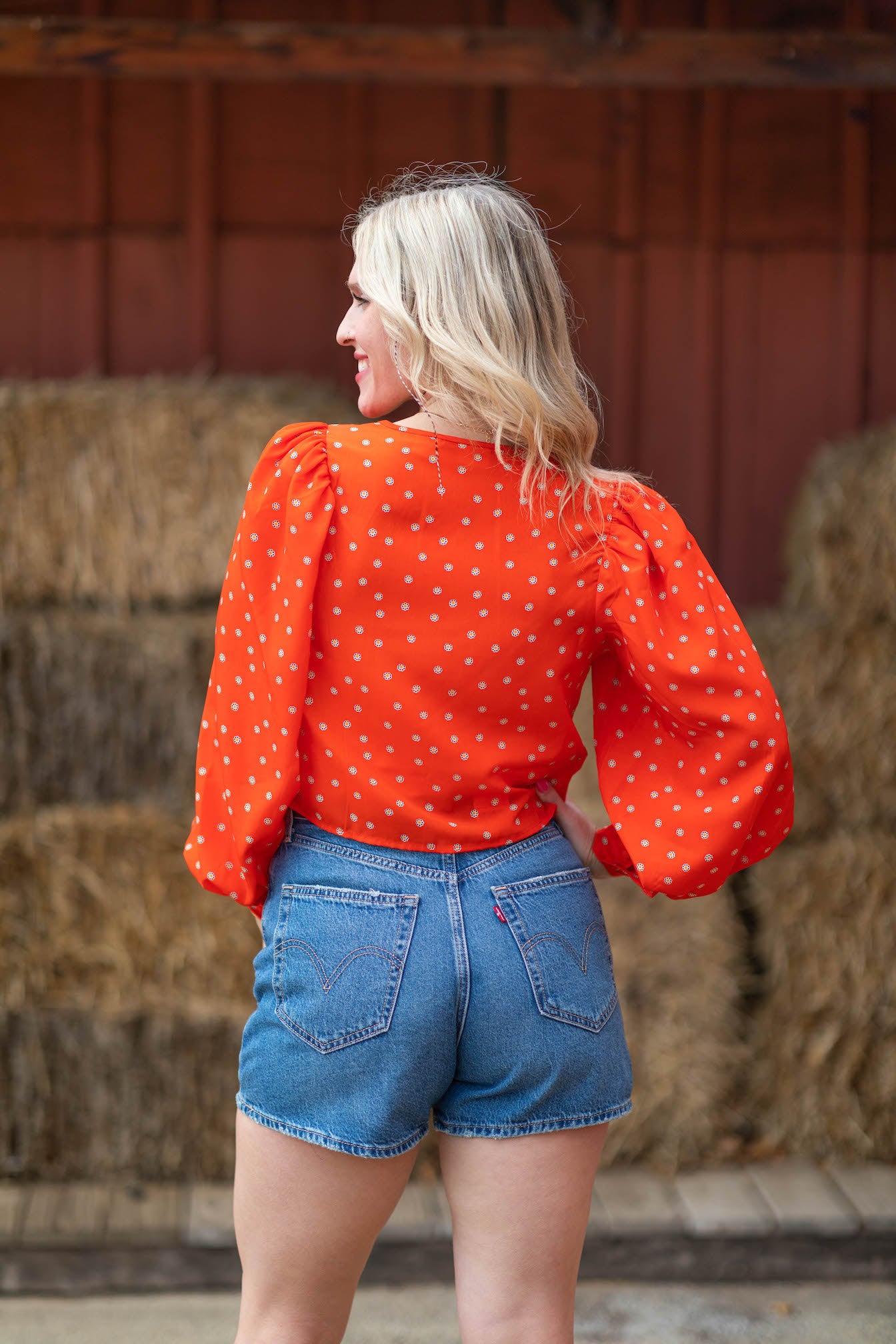 Fawn Tie Blouse — Wooden Nickel