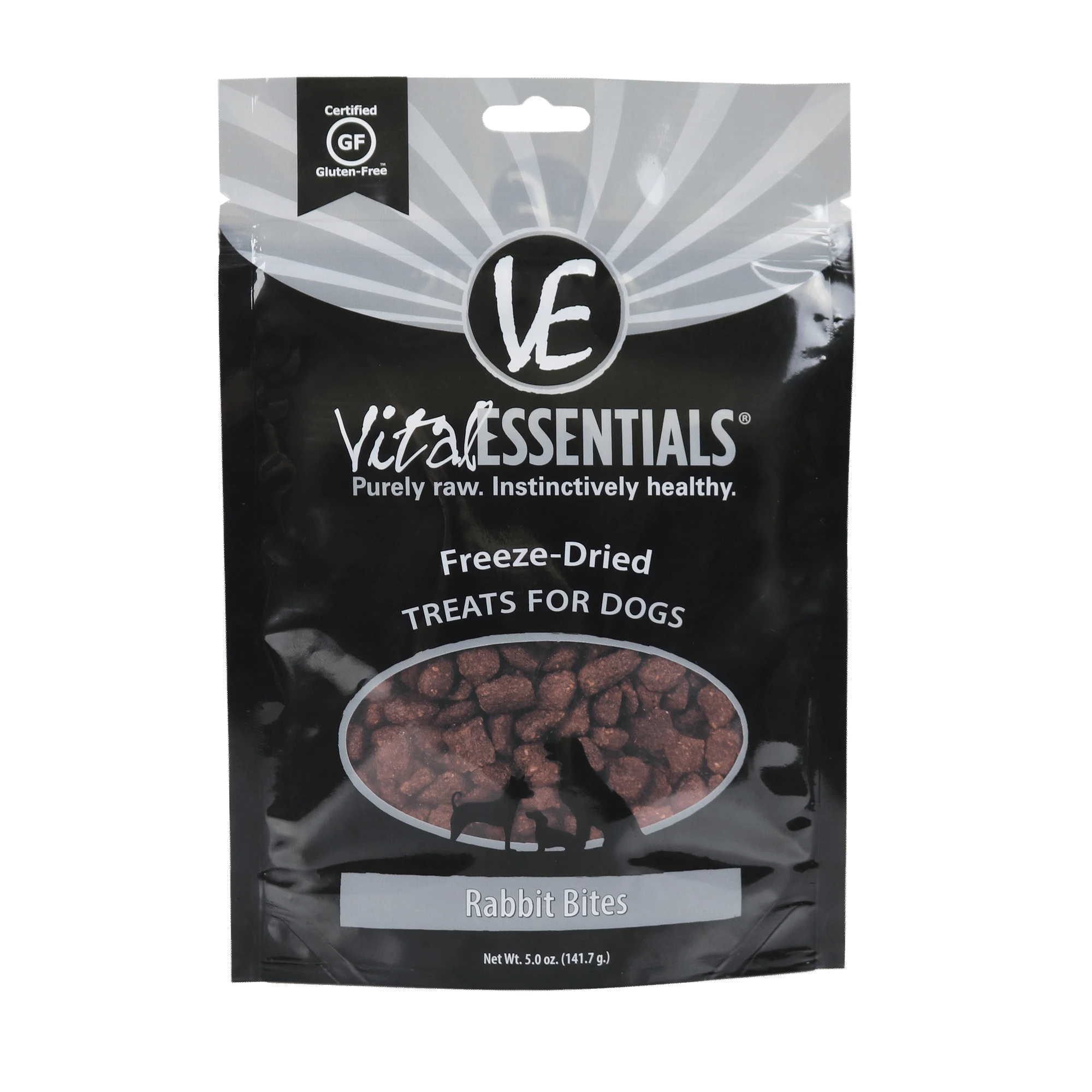 Vital Essentials Rabbit Bites Freeze-Dried Grain Free Family Size Treats, 5 oz