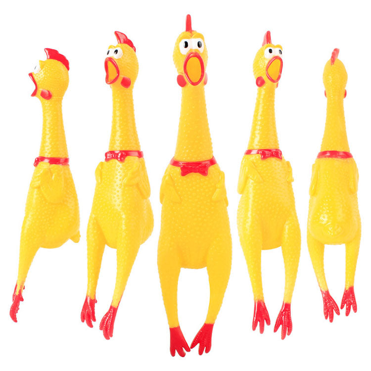 chicken toy dog