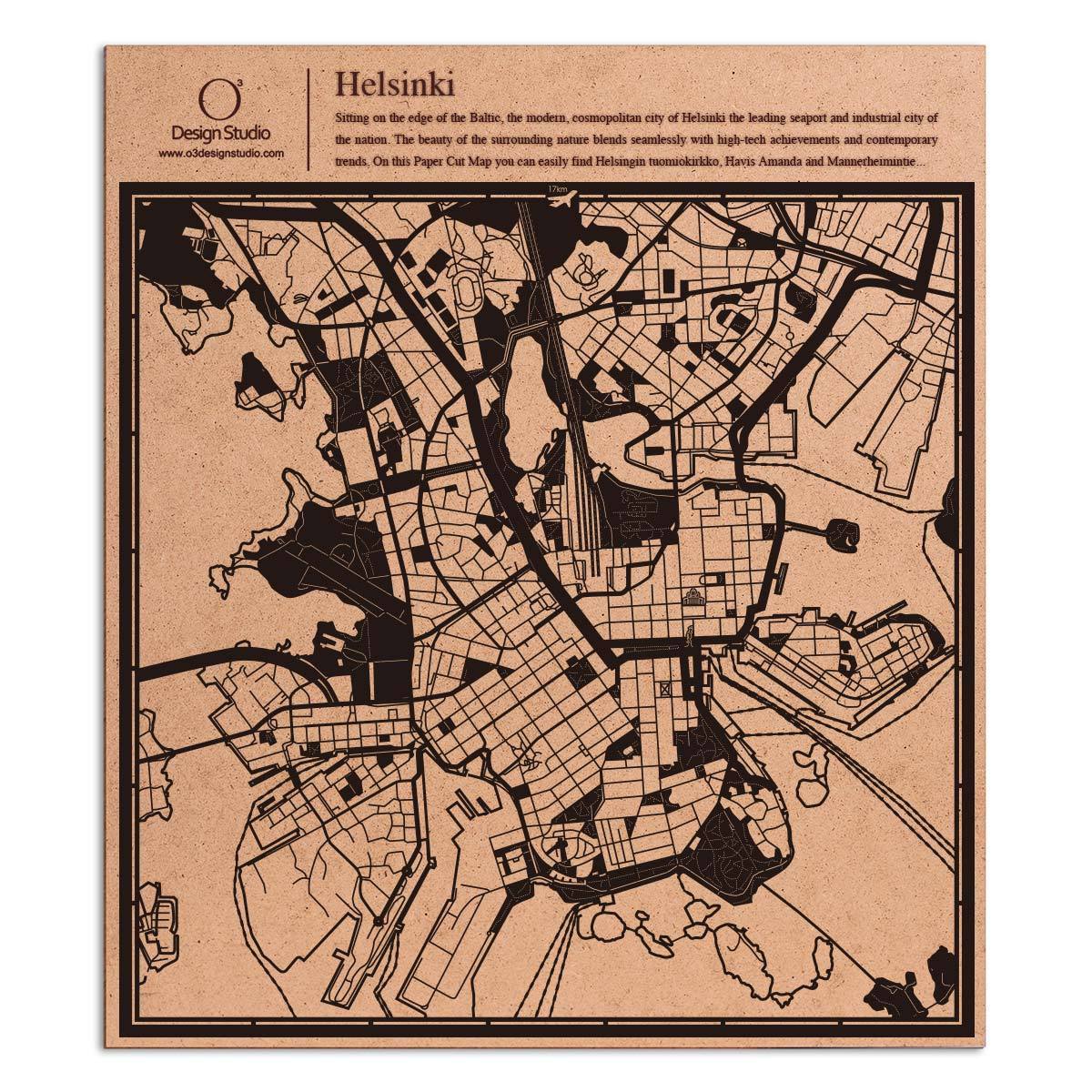 Paper cut maps Europe (central, north) 12 inch map art – o3designstudio