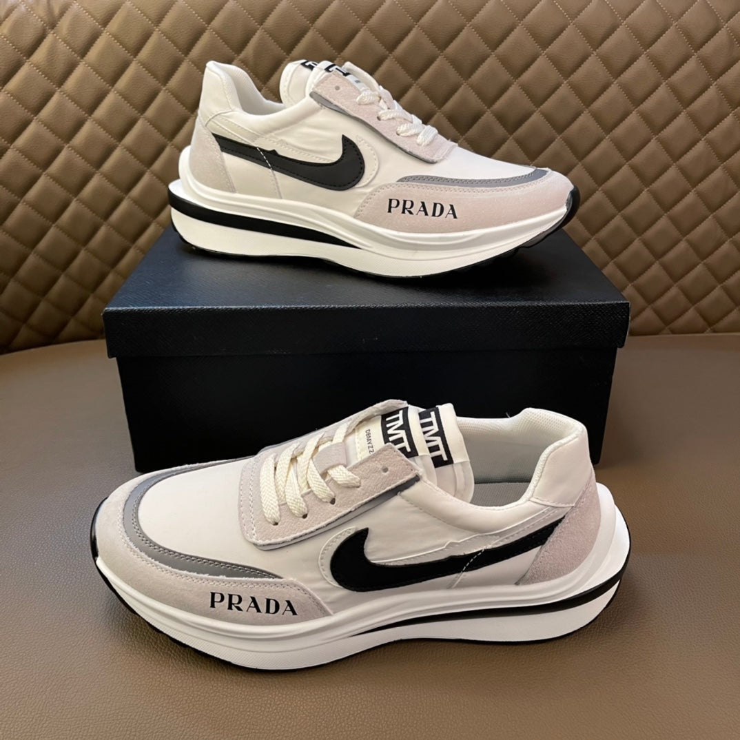 PRADA 2022 Men Fashion Boots fashionable Casual leather Breathable Sneakers Running Shoes supermaket