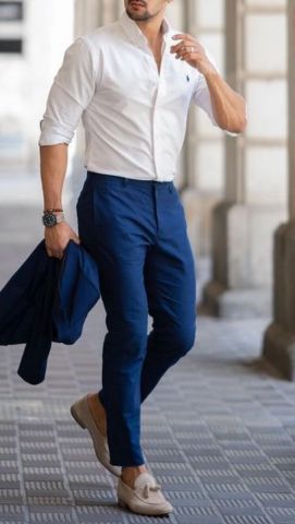 white-shirt-navy-pants