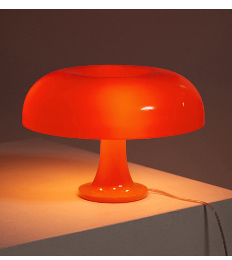 vintage 70s mushroom lamp