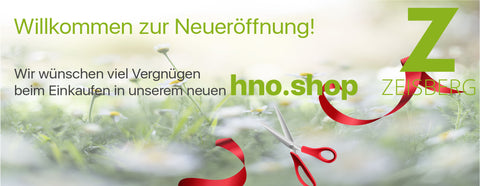 Willkommen in unserem neuen hno.shop! Wir wünschen viel Vergnügen beim Einkauf!