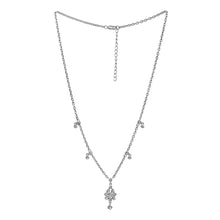 Load image into Gallery viewer, Intricate artistry 1.50 CTW Natural Slice Diamond Polki Necklace in 18&quot; Long, Platinum Plated Necklace
