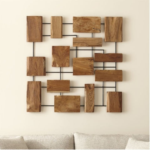 Wood Metal Wall Decoration