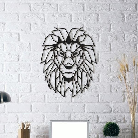 Stenski dekor v obliki leva