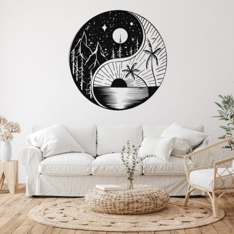 metal sun moon interior decoration