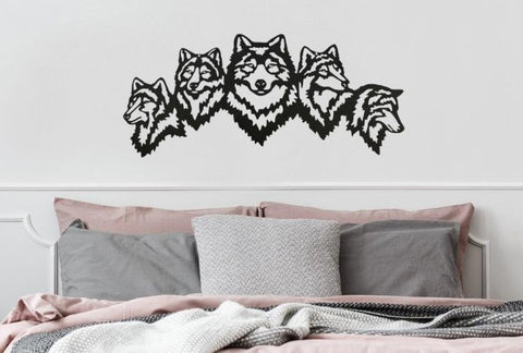 Wolf-Wanddekoration
